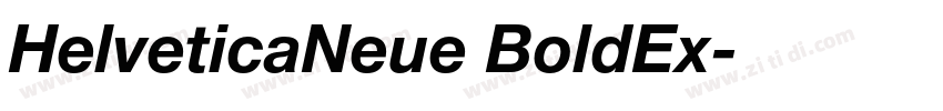 HelveticaNeue BoldEx字体转换